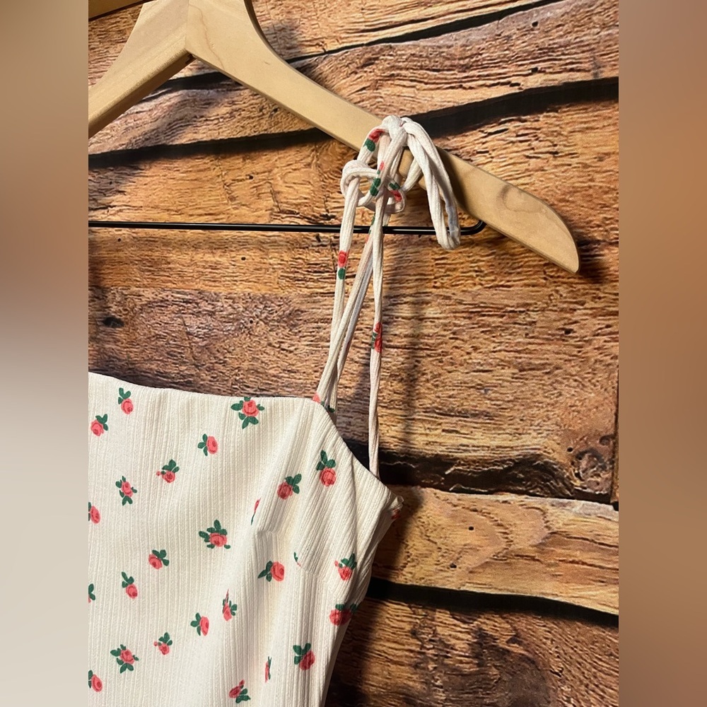 Floral Pink Ruched Mini Darim Dress (142) - Picture 4 of 5